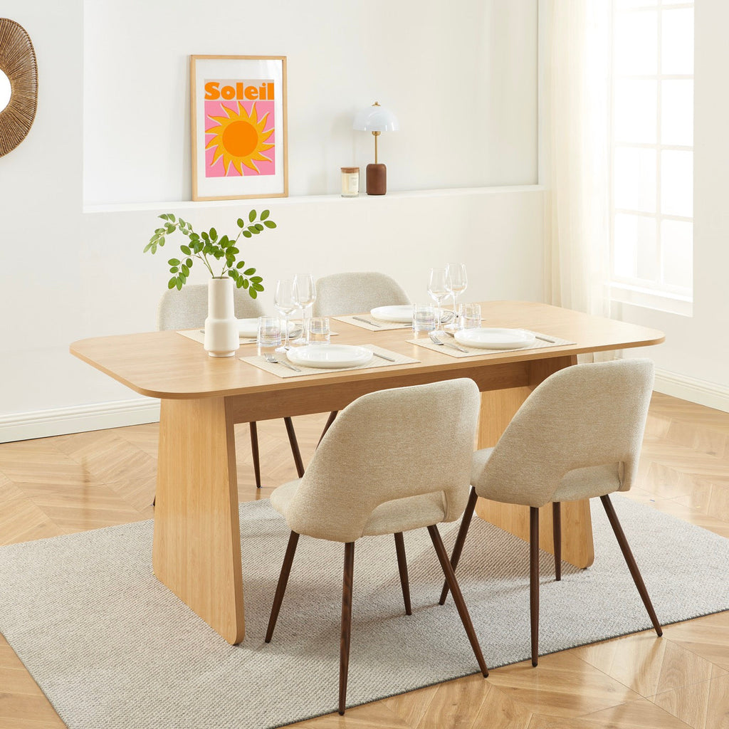 Lango - Table À Manger - Effet Chêne