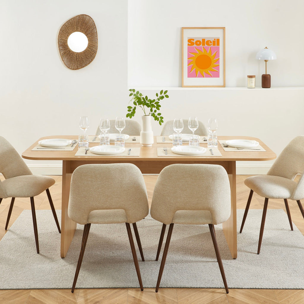 Lango - Table À Manger - Effet Chêne