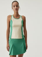 Top Laver - Feuillage Vert/Lait D'Avoine - Femme