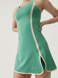 Robe Laver - Feuillage Vert/Lait D'Avoine - Femme