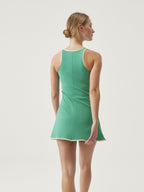 Robe Laver - Feuillage Vert/Lait D'Avoine - Femme