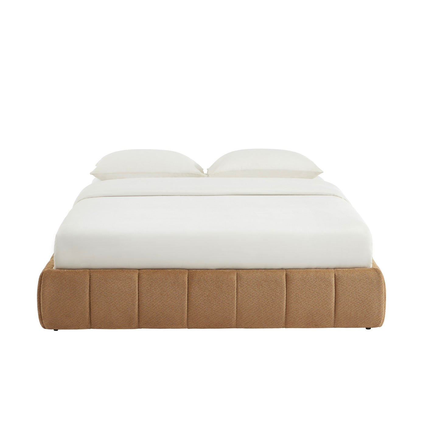 Lavinia - Lit Coffre - Tissu Chenille Caramel
