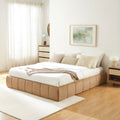 Lavinia - Lit Coffre - Tissu Chenille Caramel