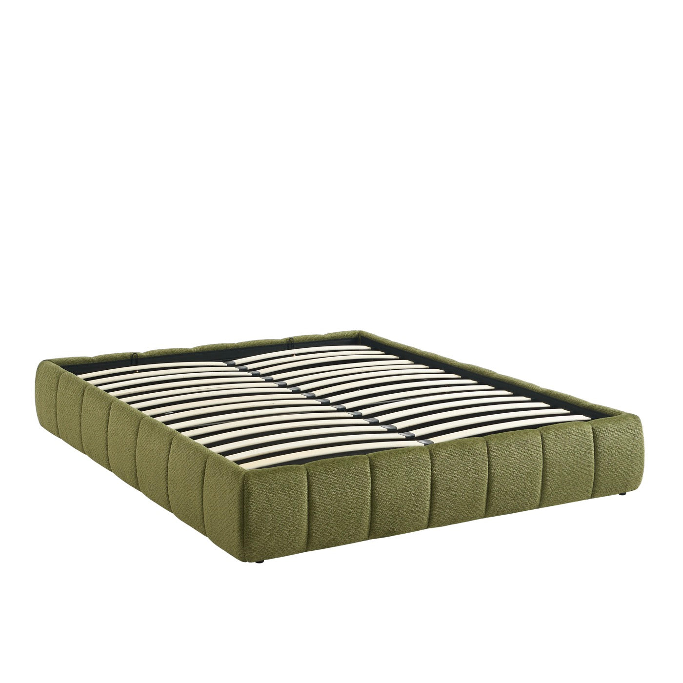 Lavinia - Lit Coffre - Tissu Chenille Vert