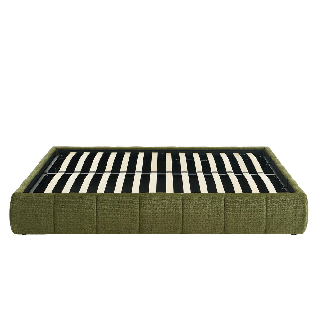 Lavinia - Lit Coffre - Tissu Chenille Vert