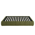 Lavinia - Lit Coffre - Tissu Chenille Vert