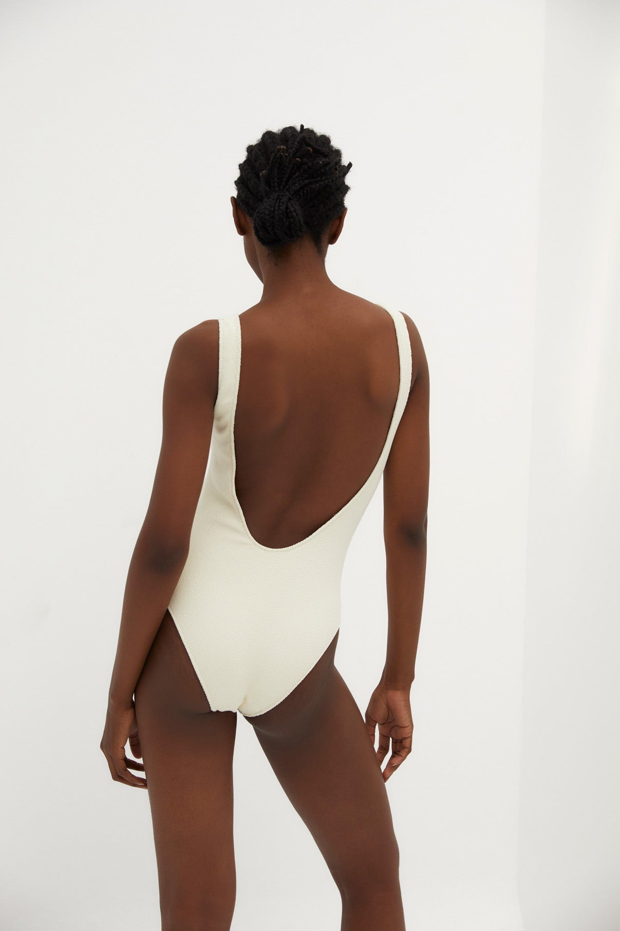 Maillot De Bain Froissé Blanc