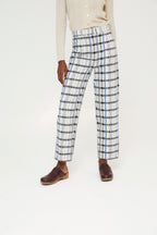 Pantalon Bruno Carreaux Bleu
