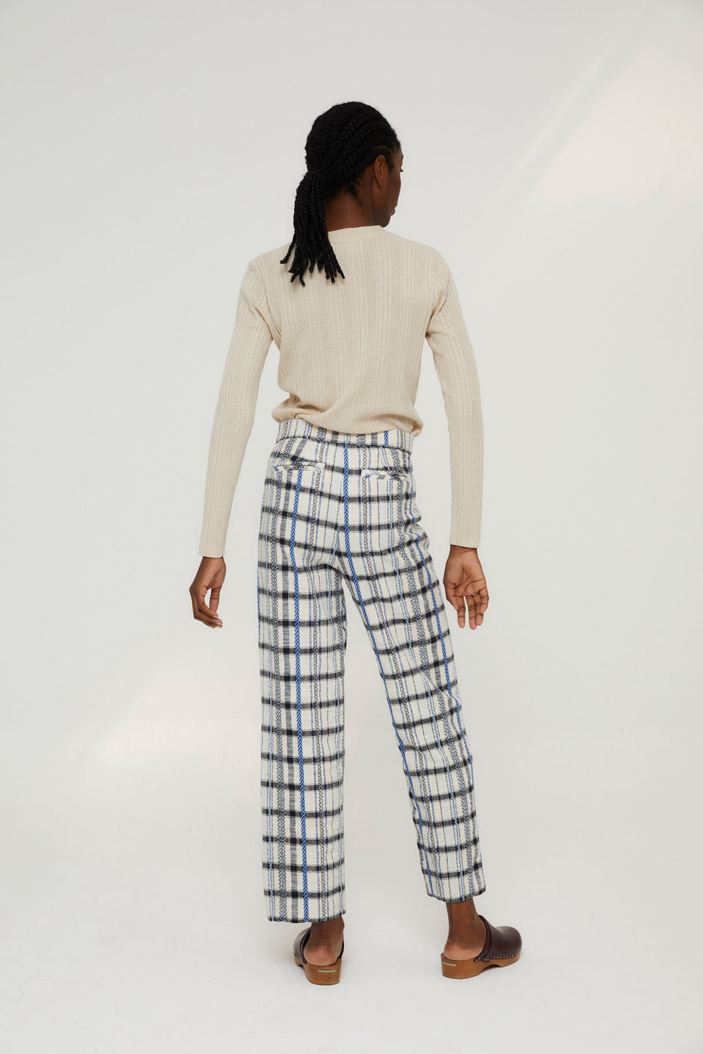 Pantalon Bruno Carreaux Bleu