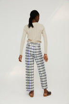 Pantalon Bruno Carreaux Bleu