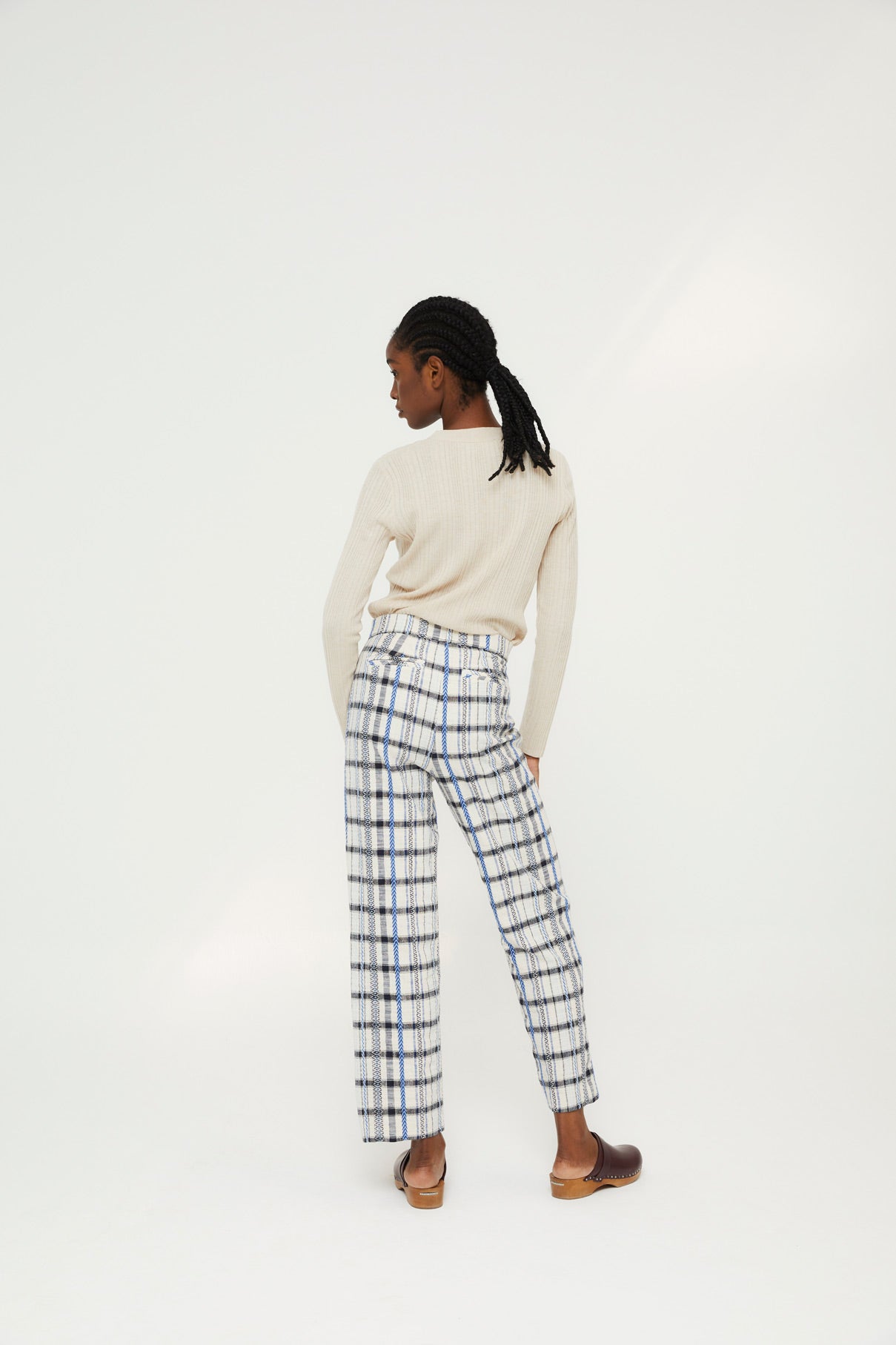 Pantalon Bruno Carreaux Bleu