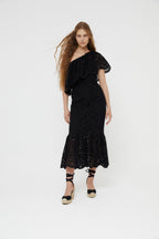 Robe Découpé Découpé Noir