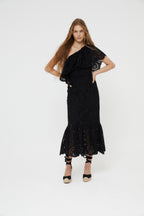 Robe Découpé Découpé Noir