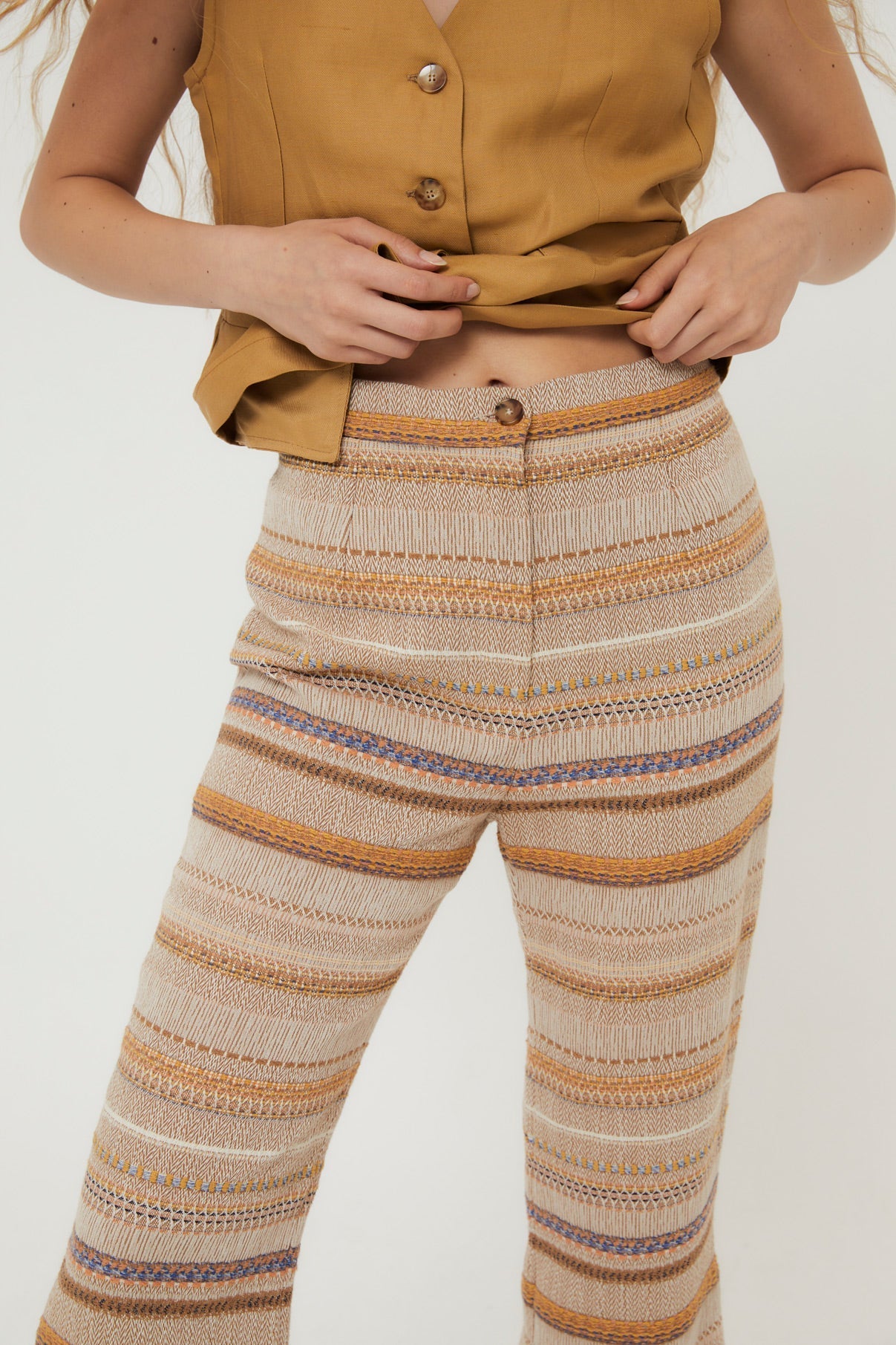 Pantalon Sixties Crop Gobi Nude
