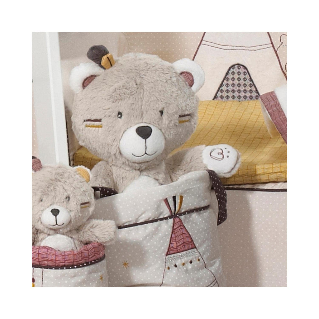 Doudou Ours En Velours Beige