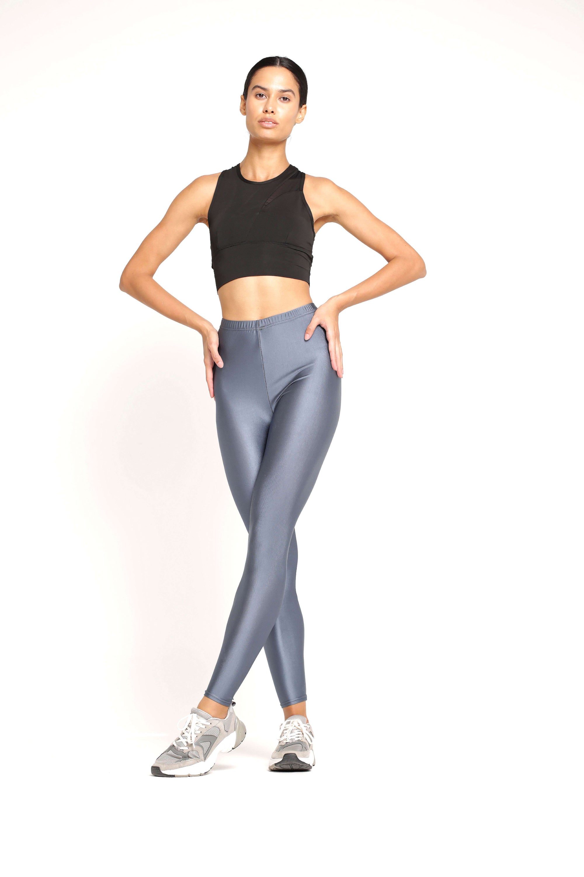Legging Sport Femme Anti Transpirant gris