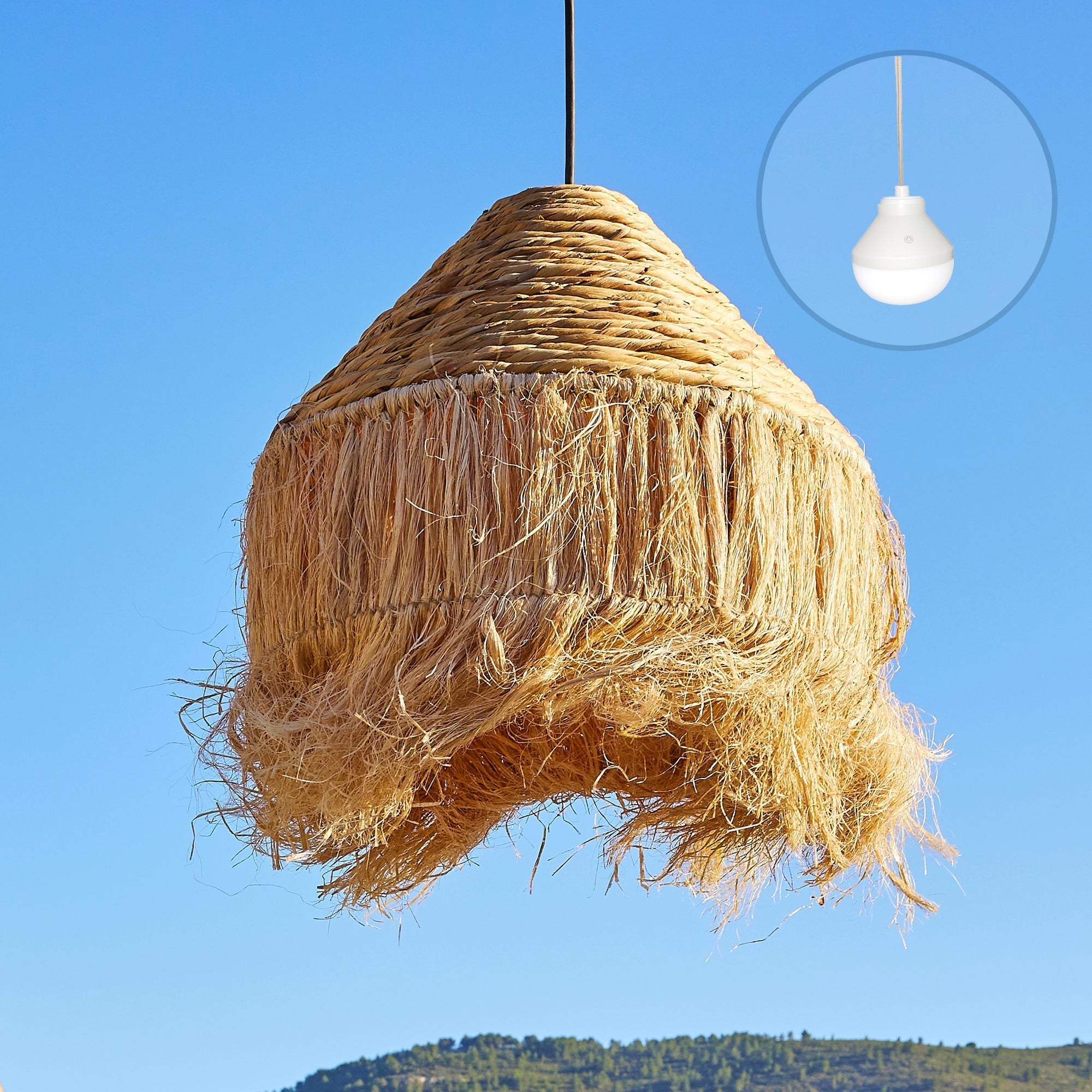 Leonora - Suspension Sans Fil - Jacinthe D'Eau - Beige