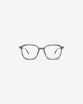 Lunettes de vue James Gris — monture rectangulaire acétate, vue de face