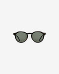Lunettes de soleil Vadim Noir — monture ronde acétate, vue de face