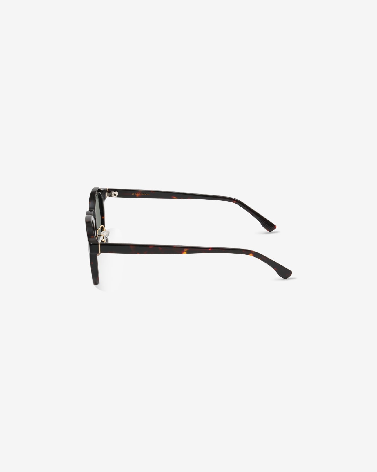 Lunettes de soleil Vadim Noir — monture ronde acétate, vue de profil