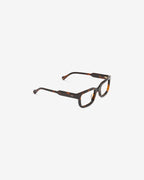 Lunettes de vue Ezra Ecaille — monture rectangulaire acétate, vue de trois-quarts