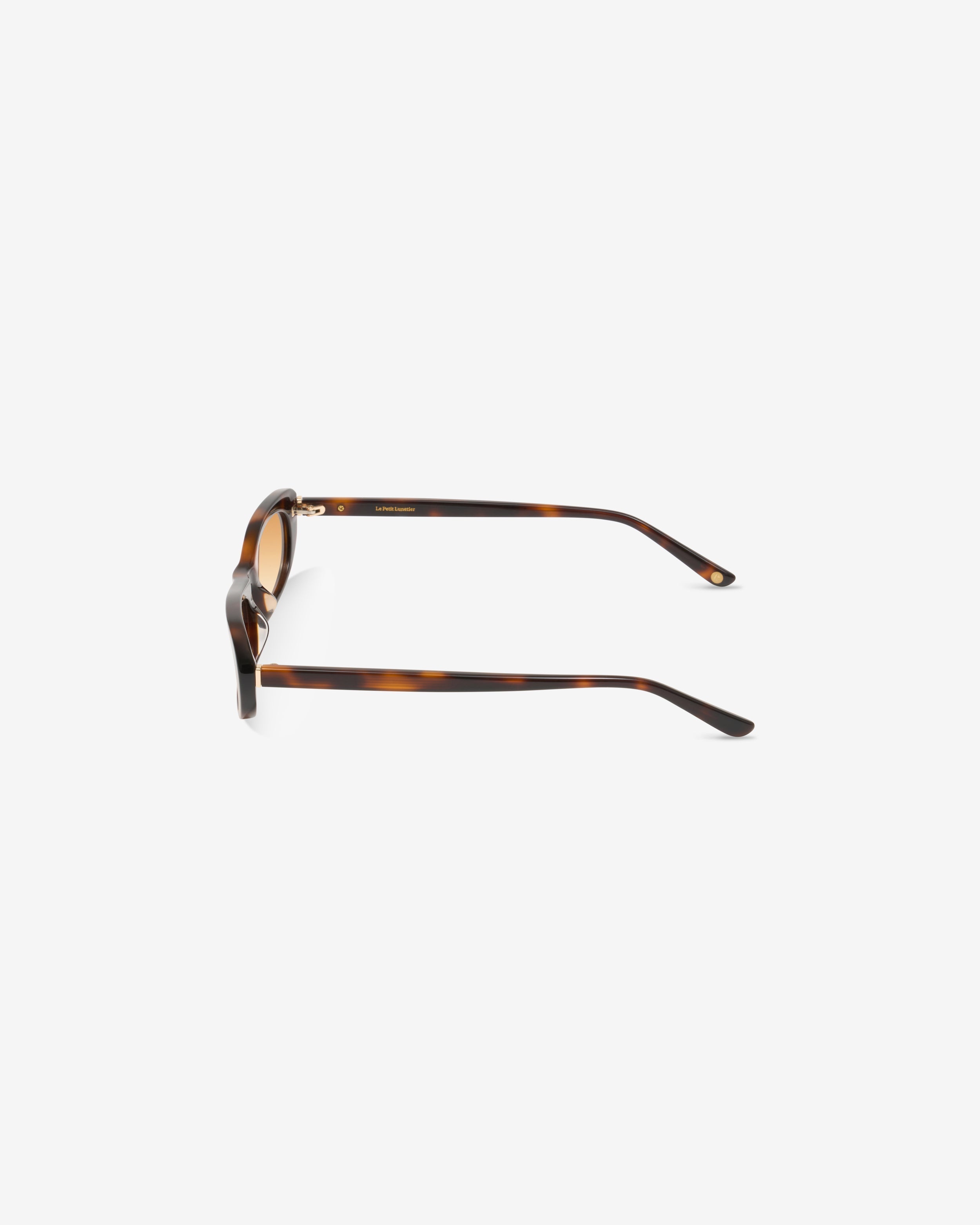 Lunettes de soleil Mira Ecaille — monture papillon acétate, vue de profil