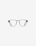 Lunettes de vue Lucifer.M Gris — monture carré acétate, vue de face