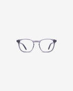 Lunettes de vue Jay Gris — monture rectangulaire acétate, vue de face