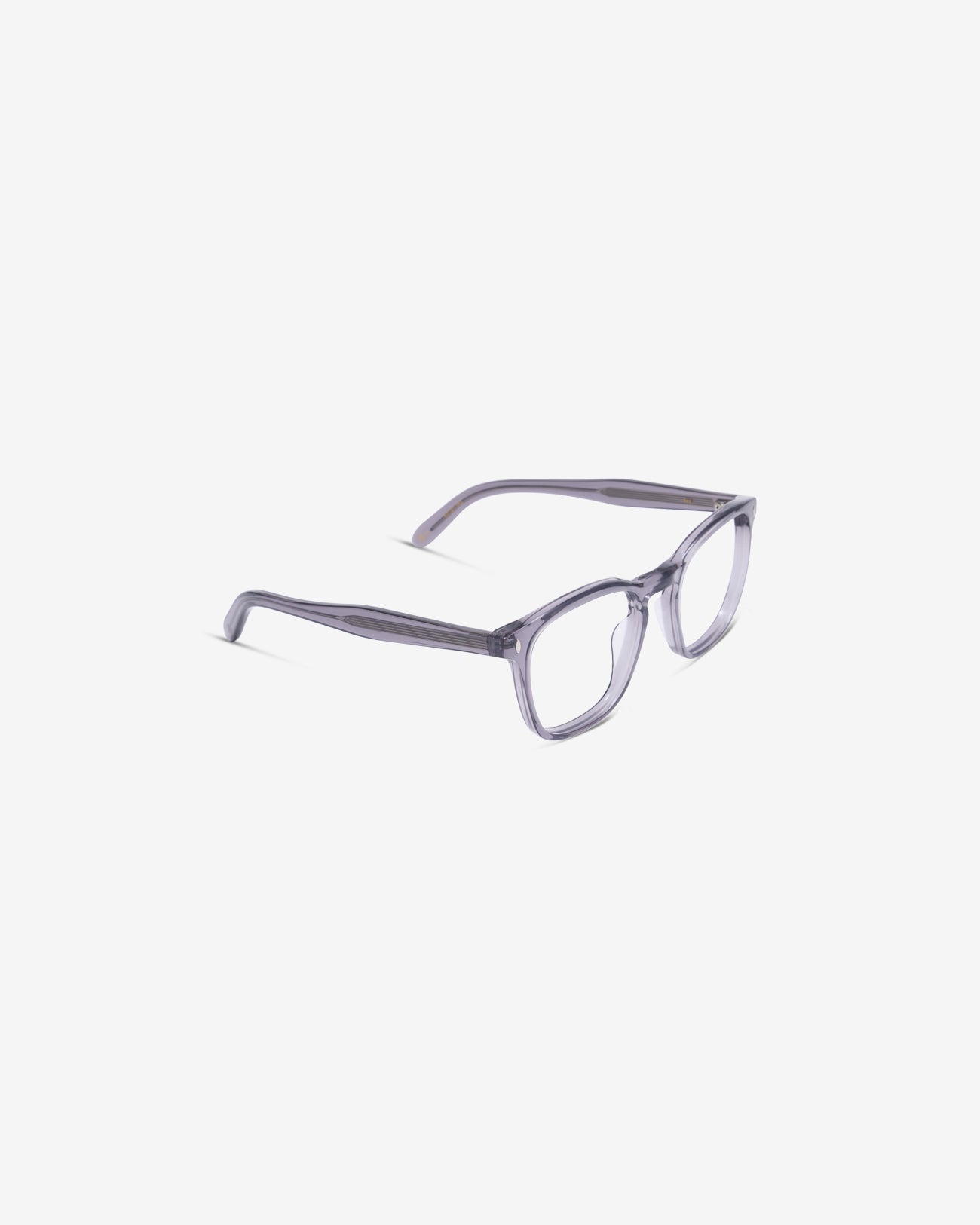 Lunettes de vue Jay Gris — monture rectangulaire acétate, vue de trois-quarts