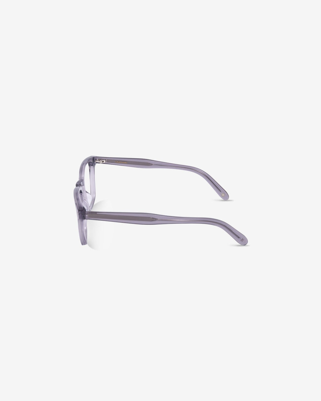Lunettes de vue Jay Gris — monture rectangulaire acétate, vue de profil