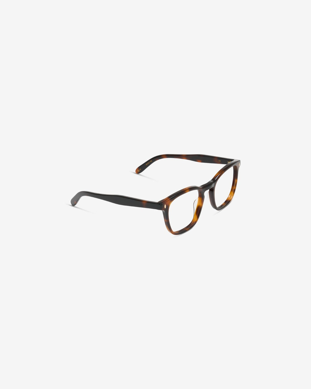 Lunettes de vue Jay Ecaille — monture rectangulaire acétate, vue de trois-quarts