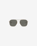 Lunettes de soleil Walter.W Gold — monture aviateur métal, vue de face