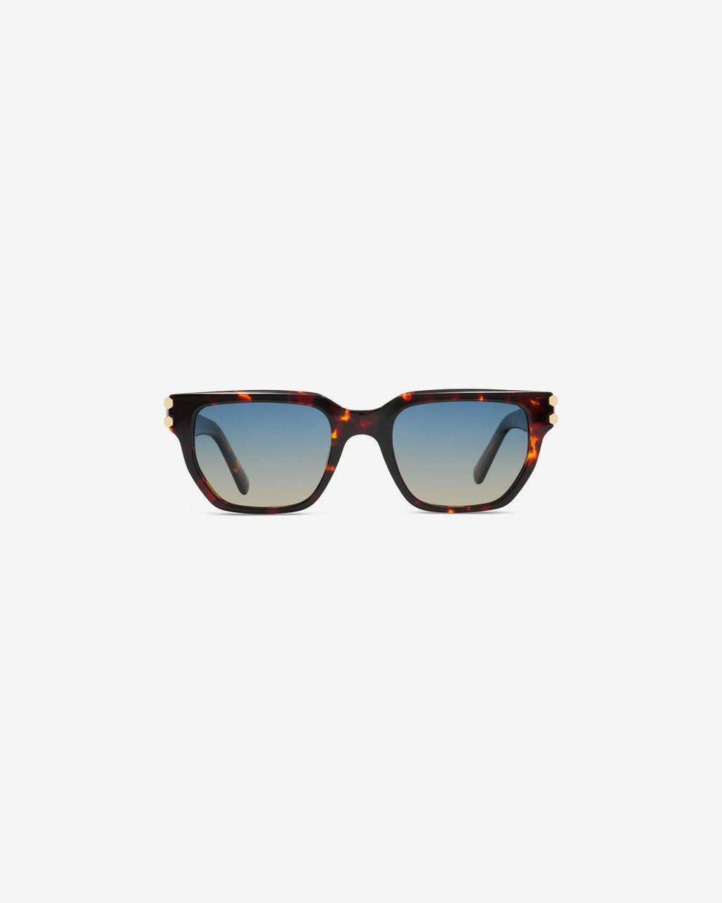 Lunettes de soleil Sorrento Ecaille — monture rectangulaire acétate, vue de face