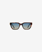 Lunettes de soleil Sorrento Ecaille — monture rectangulaire acétate, vue de face