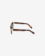 Lunettes de soleil Sorrento Ecaille — monture rectangulaire acétate, vue de profil