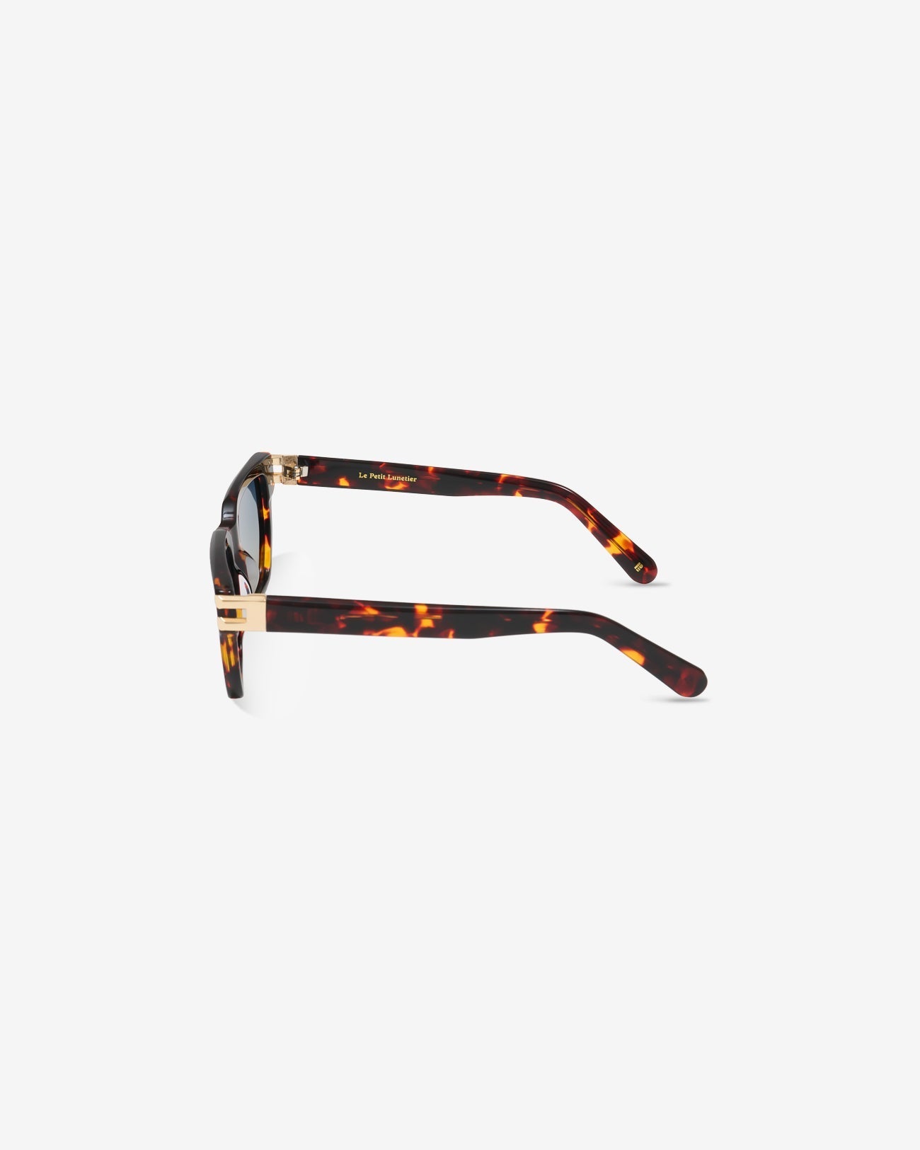 Lunettes de soleil Sorrento Ecaille — monture rectangulaire acétate, vue de profil