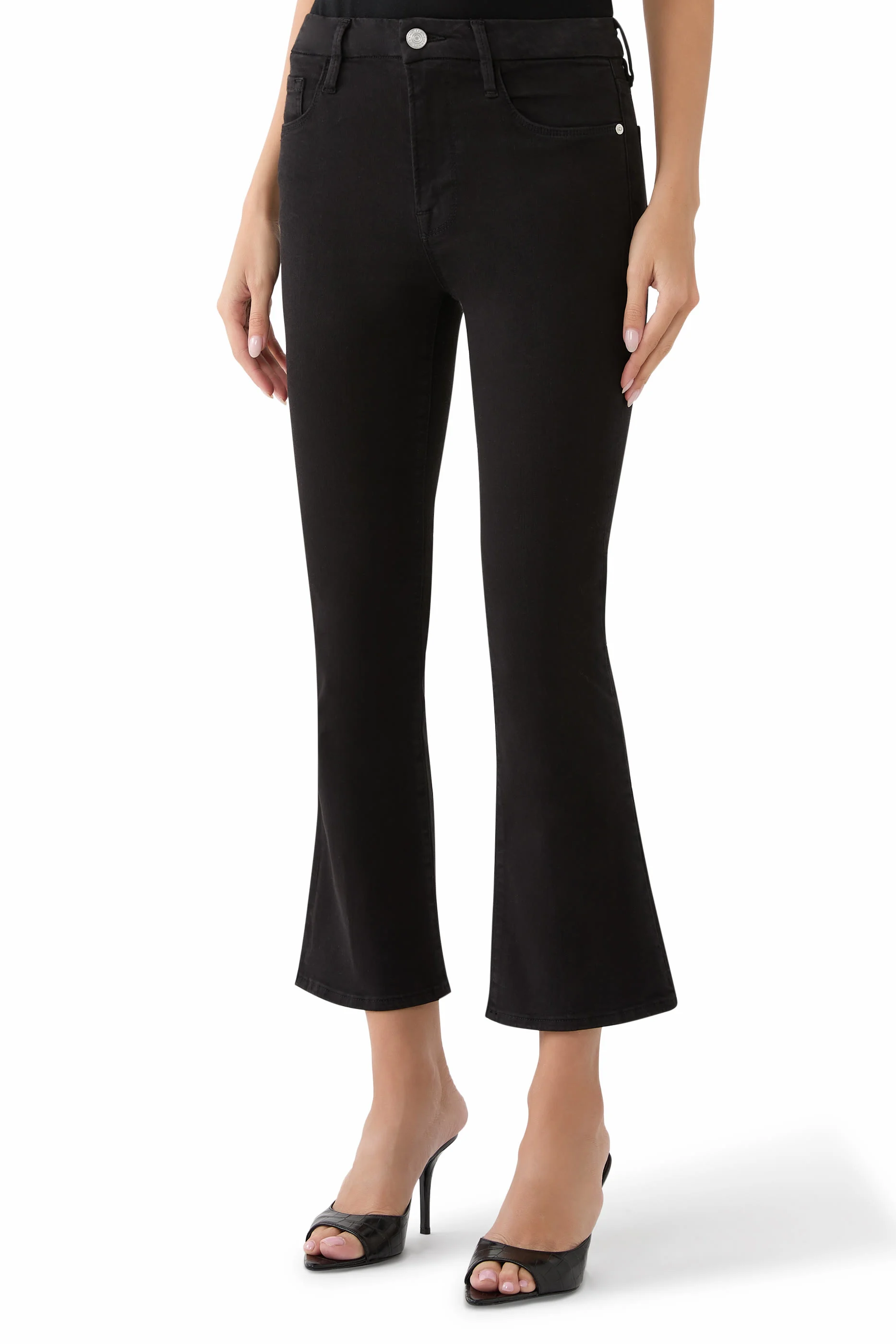 Pantalon Le Crop Mini Boot - Film Noir
