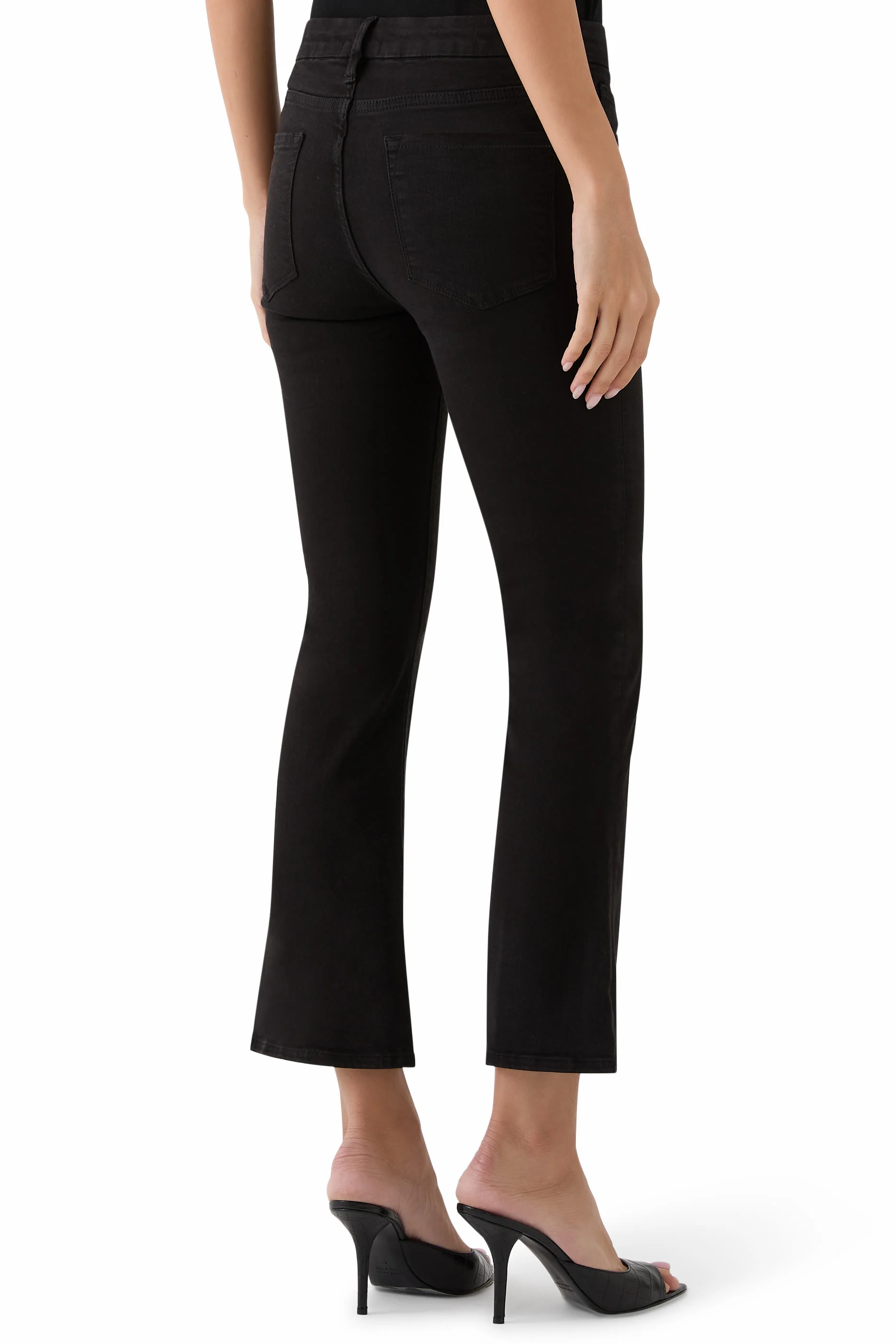 Pantalon Le Crop Mini Boot - Film Noir