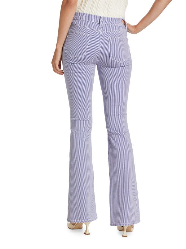 Pantalon Le High Flare - Blue Stripe