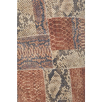 Pantalon Le High Flare Patchwork Snake - Sepia Multi