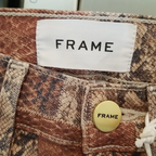 Pantalon Le High Flare Patchwork Snake - Sepia Multi