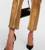 Pantalon Le High Straight - Gold Chrome