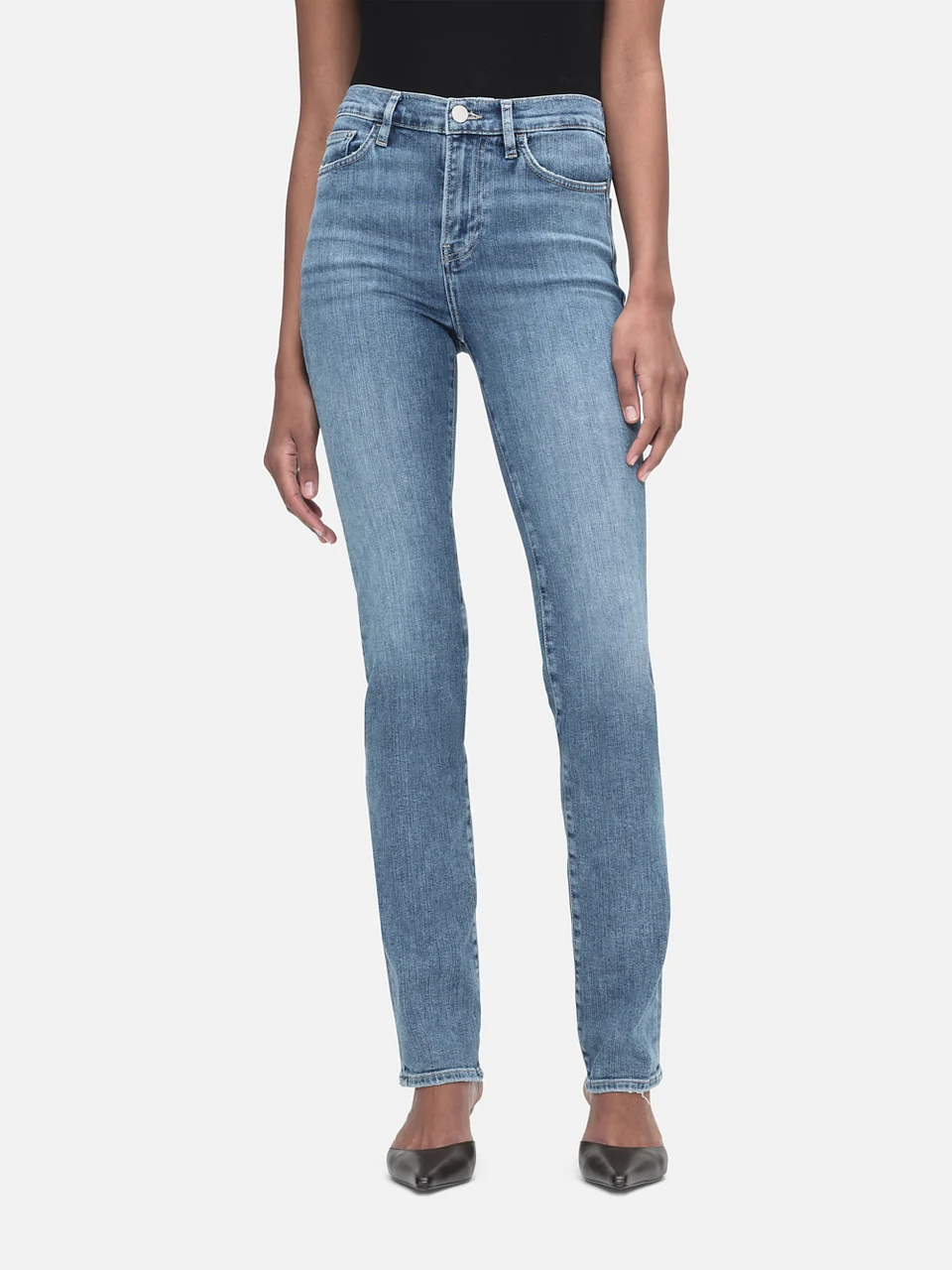 Pantalon Le High Straight Long - Daphne Blue