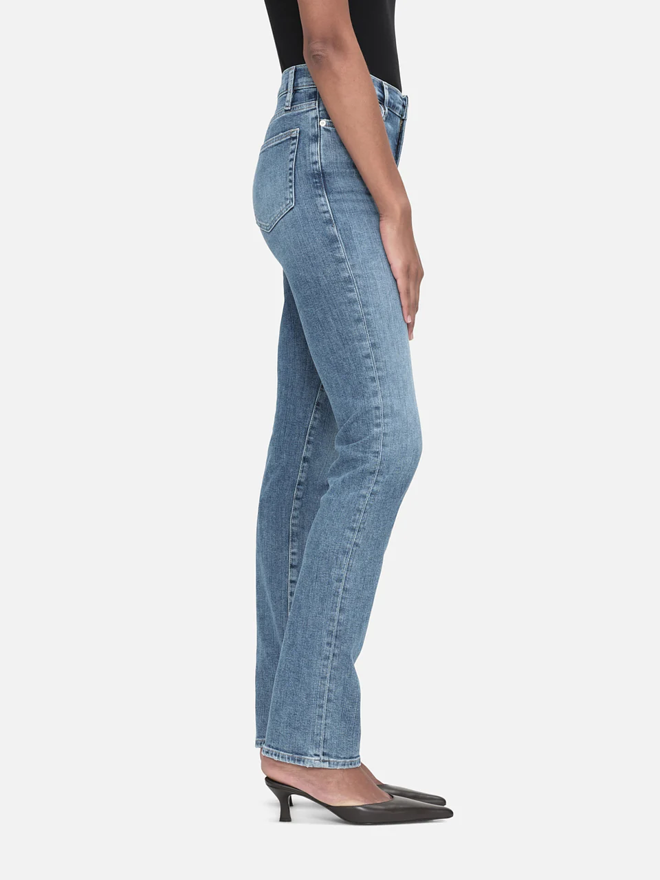 Pantalon Le High Straight Long - Daphne Blue