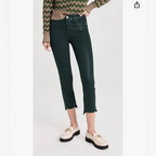 Pantalon Le High Straight Raw Stagger Coated - Pine