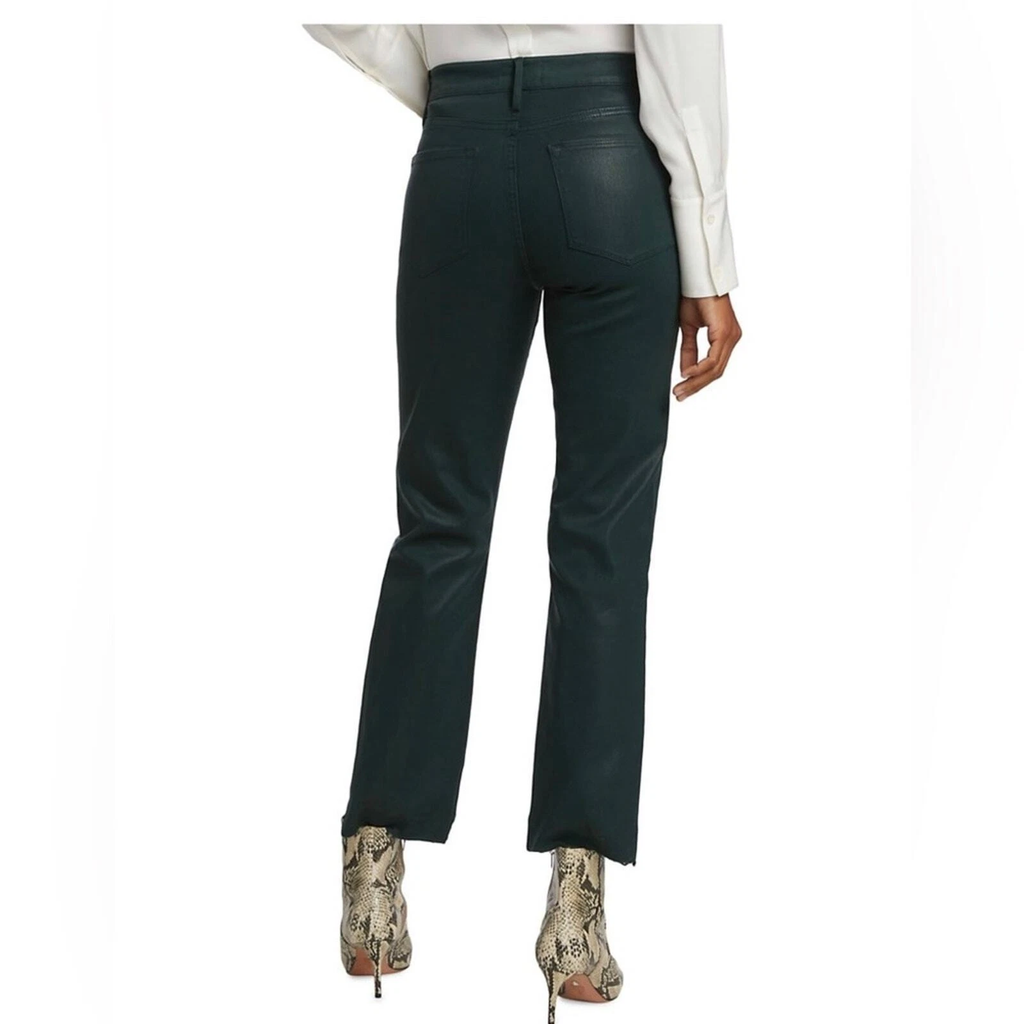 Pantalon Le High Straight Raw Stagger Coated - Pine