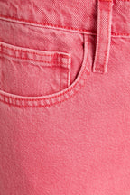 Pantalon Le Jane Crop Raw After - Washed Flamingo