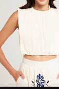 Crop-Top Lilou - Cream