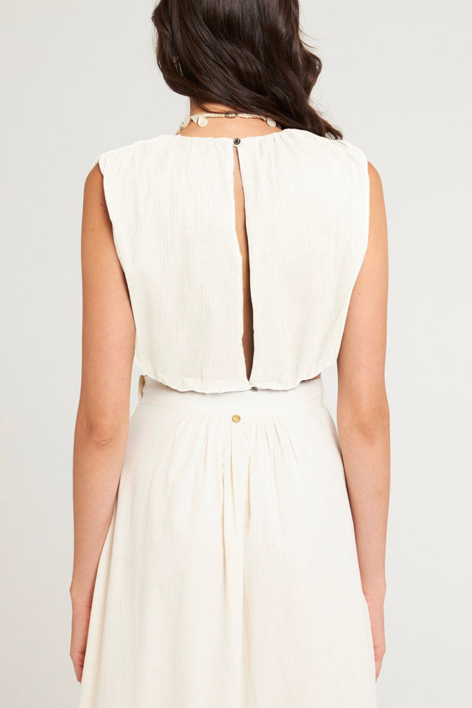 Crop-Top Lilou - Cream