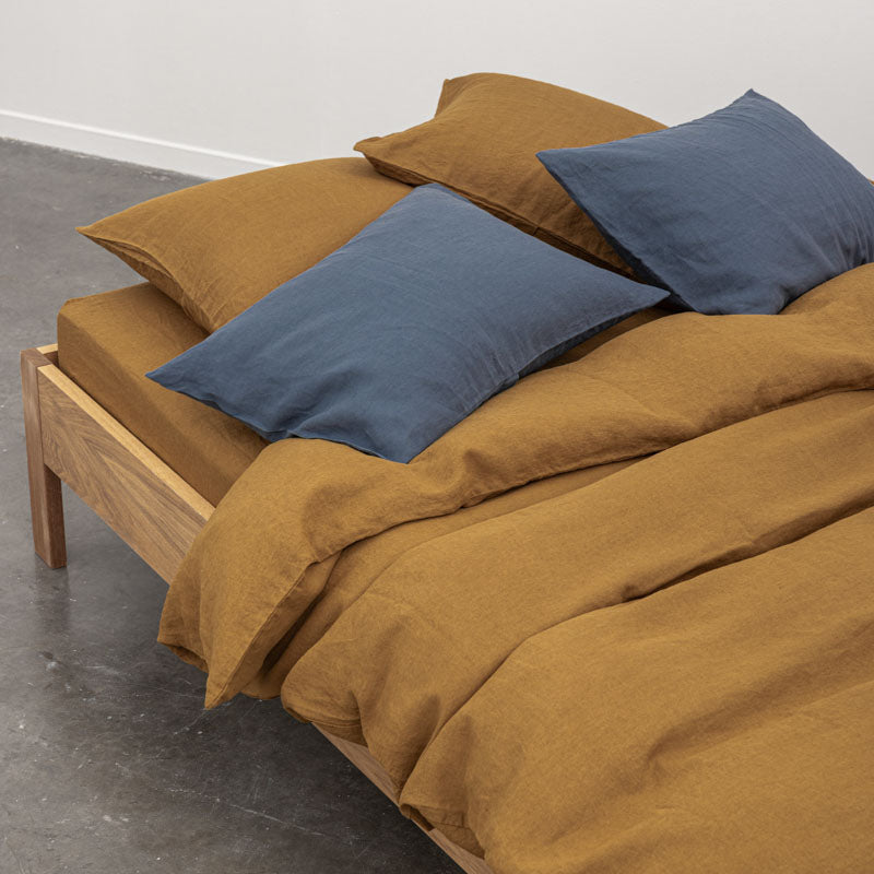 2 Taies D'Oreiller En Lin Lavé 190G/M² - Moka
